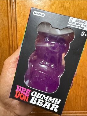 Nee Doh Purple Gummy Bear Stress Toy by Schylling